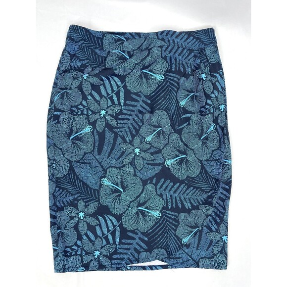 RipSkirt Hawaii Women M Maui Moonlight Blue Wrap Swim Skirt Coverup Length 3 Tag - Picture 1 of 7